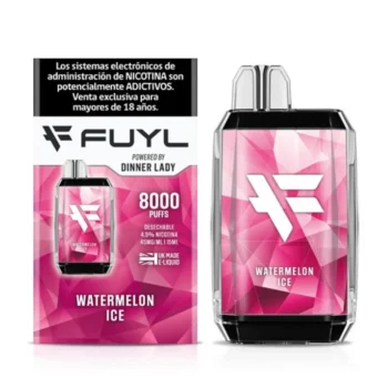 1320 (3) Vape Fuyl Watermelon Ice 4.5% 8000 PUFFS - DINNER LADY